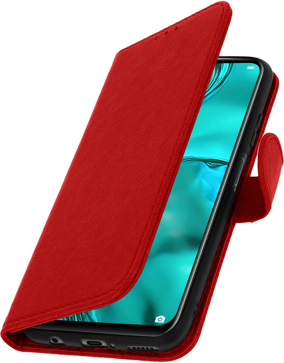Geschikt voor Huawei P40 Lite Bookcover Video Support Functie rood