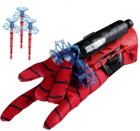 JUST23 Web Shooter - gebaseerd op Spiderman - Spiderman handschoen - Launcer - Speelgoed -Incl. 3 pijlen