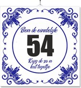 Carrelage Avec Impression | Drôle | Humour | Cadeau d'anniversaire | Ben j'aurai enfin 54 ans, je reçois une de ces tuiles merdiques
