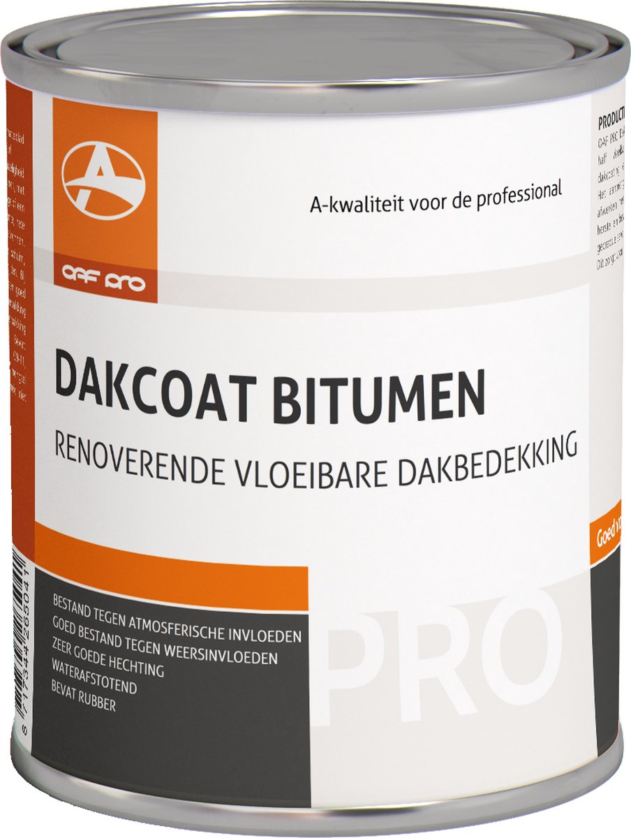 OAF PRO Dakcoating 750 ml - Dakreparatie - Dak Coating - verlengt de levensduur van bitumen dakbedekking