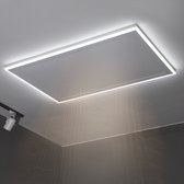 Infrarood Verwarmingspaneel Plafond met Verlichting - 370W - 63x65.5x3.3cm - Inclusief Thermostaat - Dimbaar