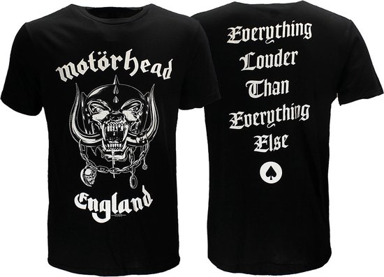 Motorhead England Back Print Official Band T-Shirt - Officiële Merchandise