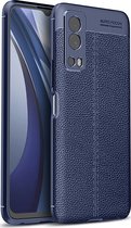 Mobigear Hoesje geschikt voor Vivo Y52 Telefoonhoesje Flexibel TPU | Mobigear Luxury Backcover | Y52 Case | Back Cover - Blauw