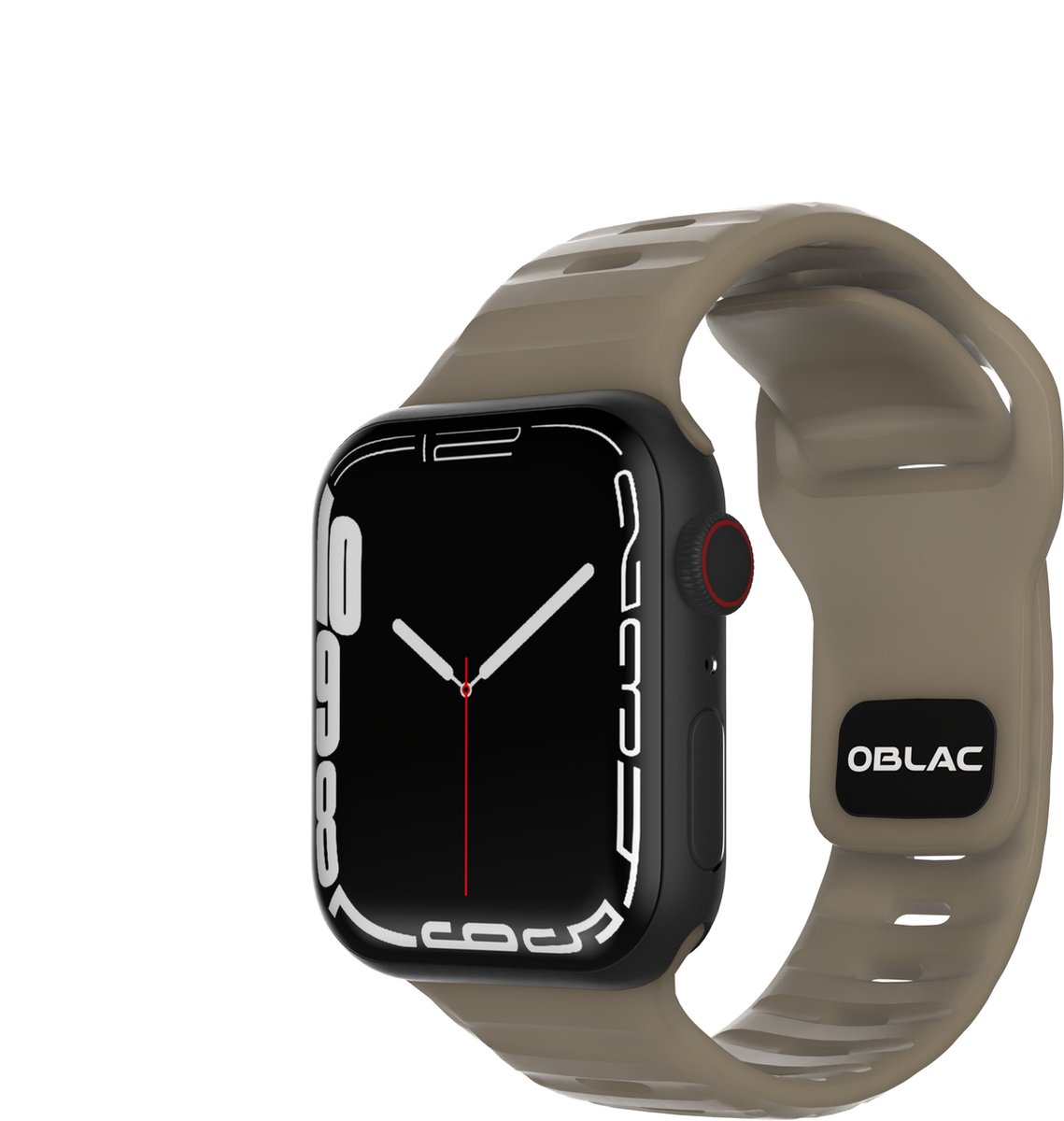 Oblac® Bandje geschikt voor Apple Watch - 3/4/5/6/7/SE/8/Ultra Series - Zand geel - Duurzaam - 42/44/45/49mm