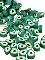 Knaak Perles d'avocat - 50 pièces - 10 mm - Vert - Perles de fruits