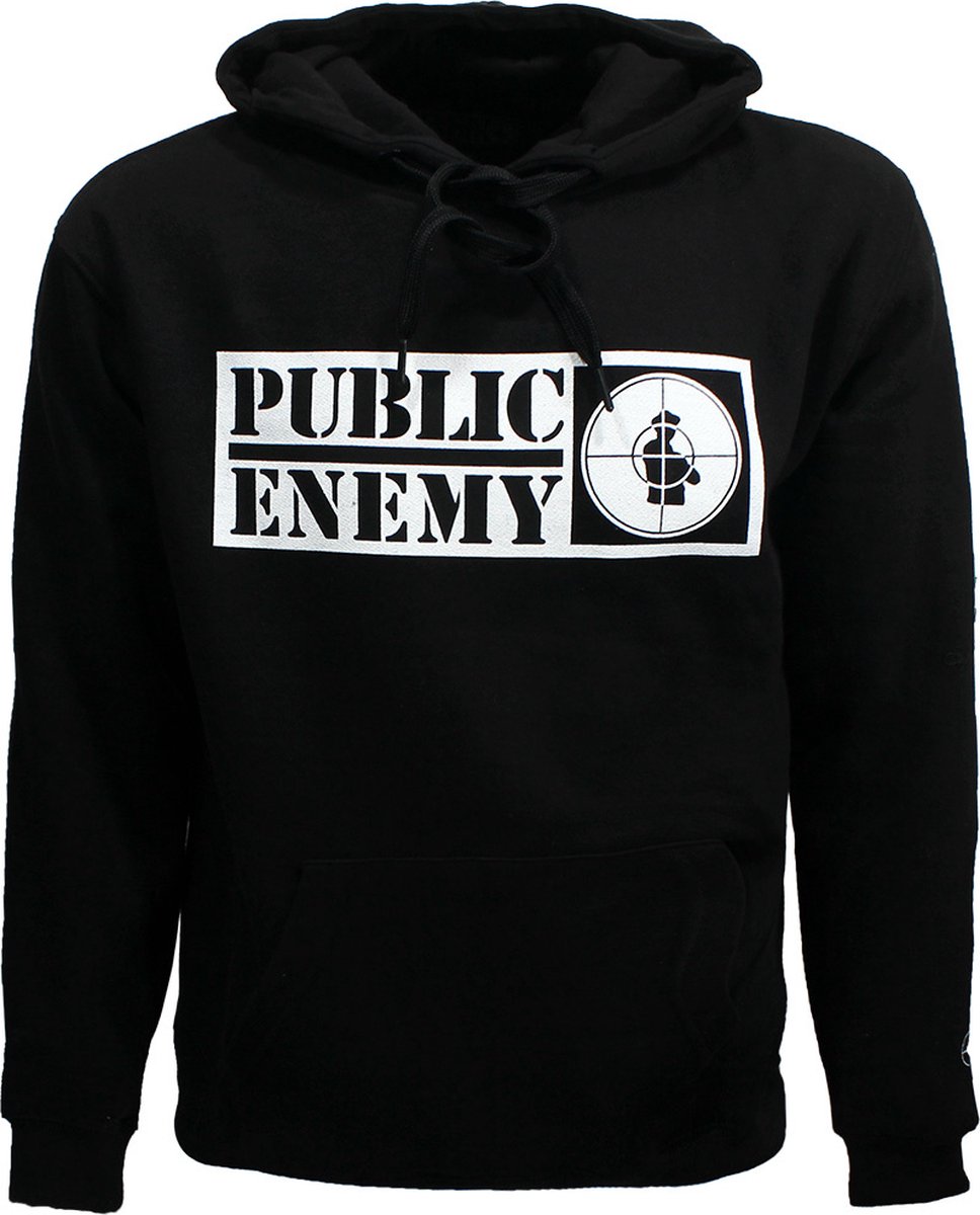 Public Enemy Crosshairs Logo Sleeve Print Hoodie Trui - Officiële Merchandise - S