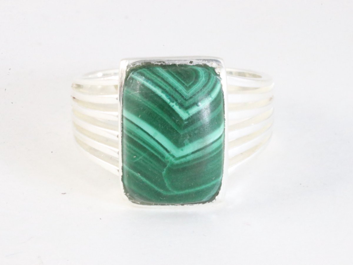 Dames Vintage Pauwenveer Open Ring S925 Zilveren Veer