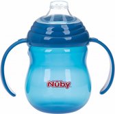 Nuby - Antilekbeker met Handvatten - 270 ml - Blauw - 6+ maanden