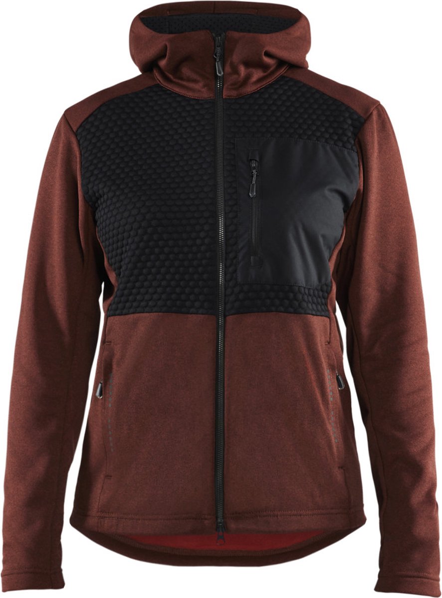 Blaklader 3542-2533 Dames hoodie met hele rits Gebrand Zwart