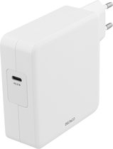 DELTACO USBC-AC117 Chargeur mural USB-C 87W PD - Charge rapide - Pour Macbook / HP / Dell / Asus / Acer / Lenovo / Samsung