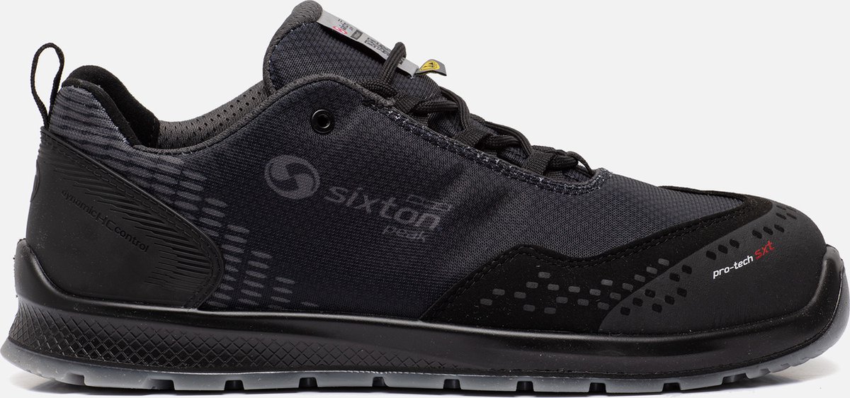 Sixton Auckland Sneaker Werkschoenen Zwart Laag S3