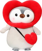 Fabs World Kawaii knuffel pinguin rood hart