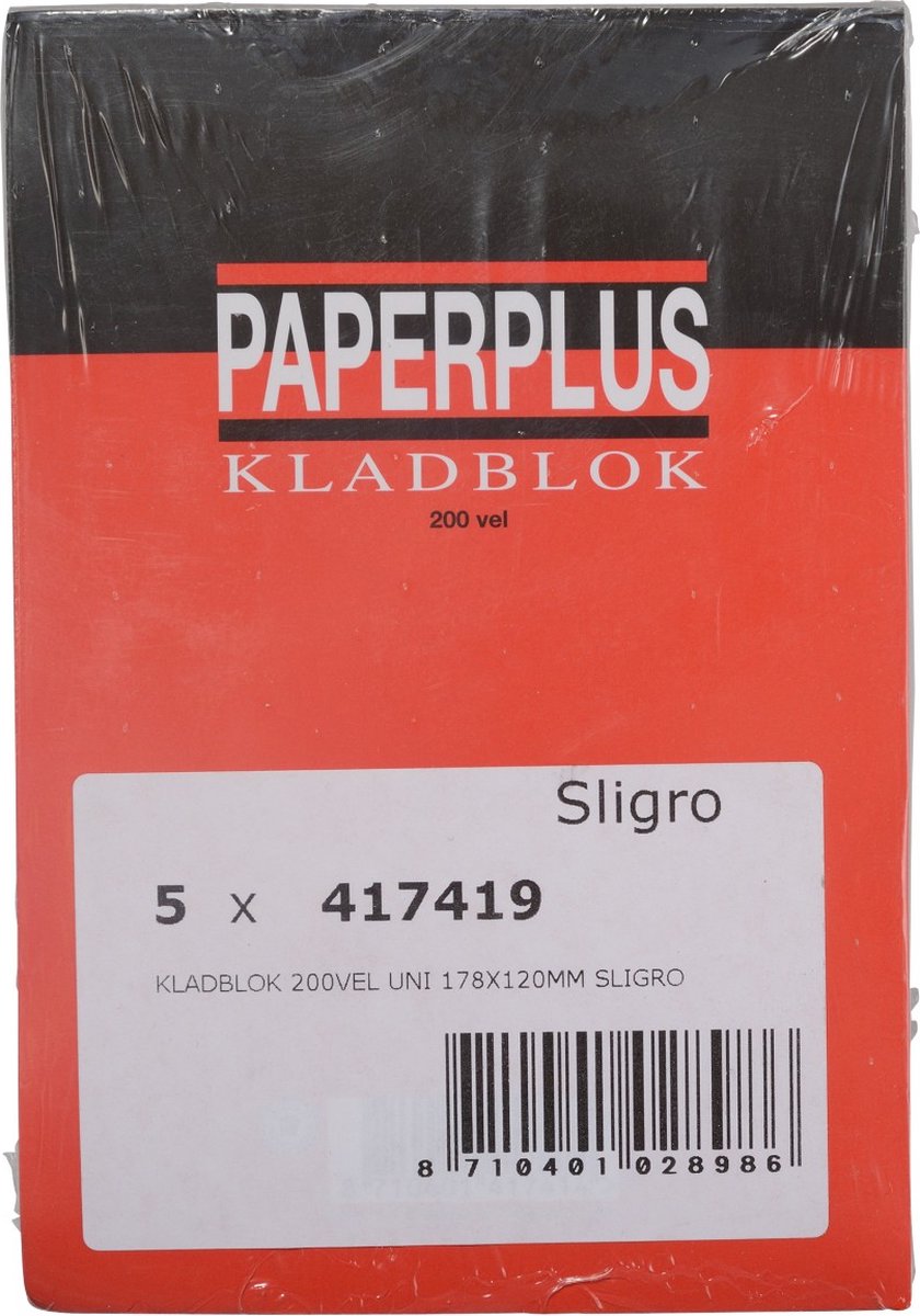 Paperplus Kladblok - 5 stuks