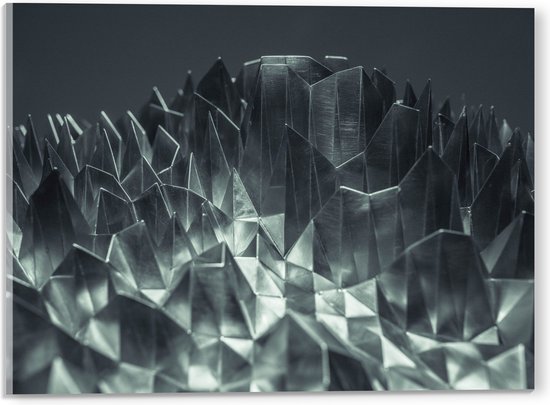 Acrylglas - Abstracte IJzeren Pinnen - 40x30 cm Foto op Acrylglas (Met Ophangsysteem)
