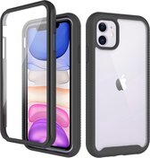 iMoshion 360° Full Protective Case Coque iPhone 11 - Zwart / Transparent