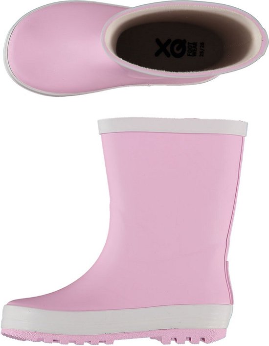 XQ - Bottes de pluie pour femmes Enfants - Caoutchouc - Rose - Unisexe
