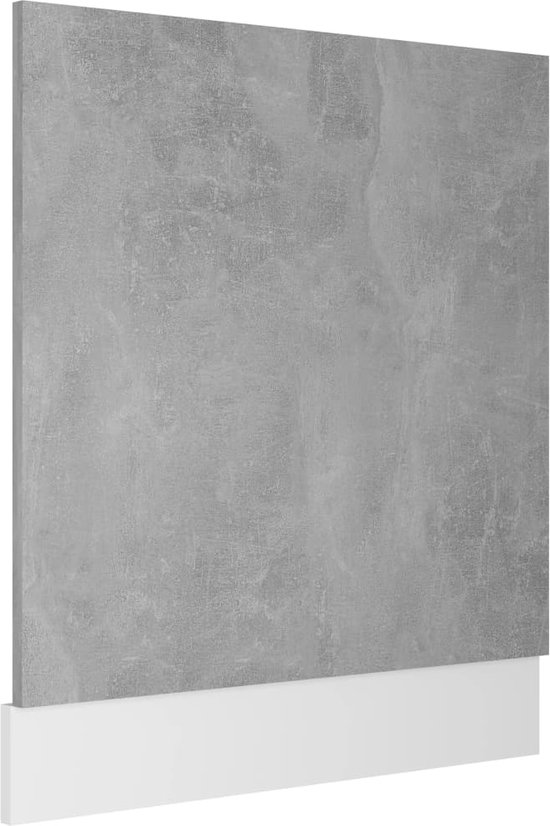 Maison Exclusive - Panneau lave-vaisselle 59,5x3x67 cm aggloméré gris béton  | bol