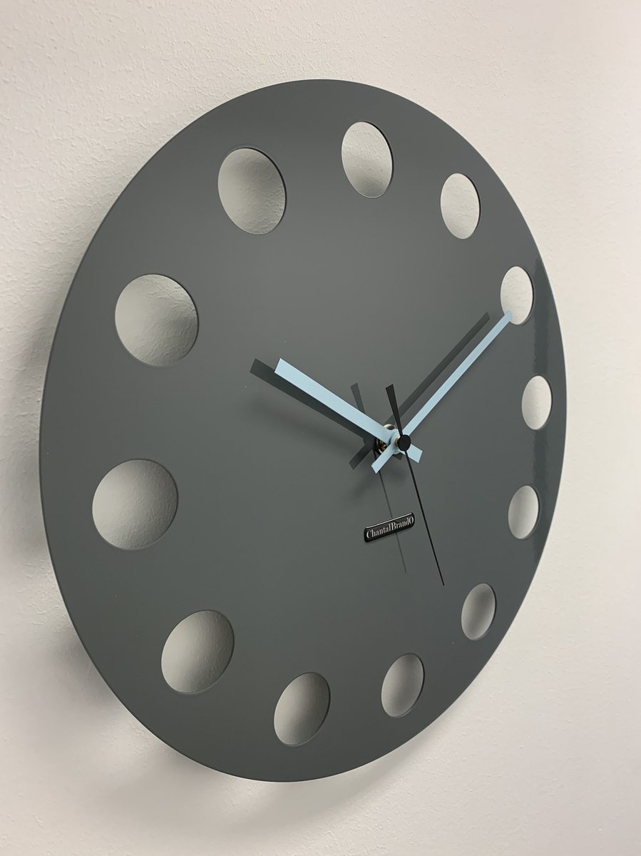 Wandklok ChantalBrandO CETARA NARDO GREY -- MODERN DESIGN --