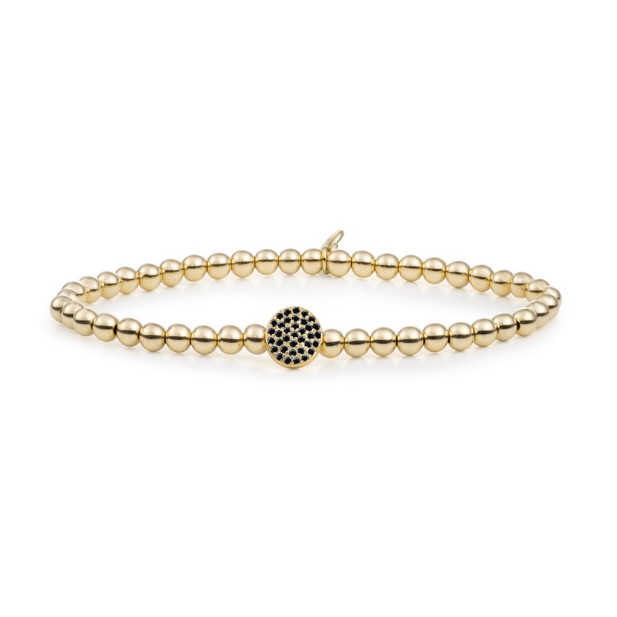 Sparkling Jewels armband SB-G-4MM-DISC-BL