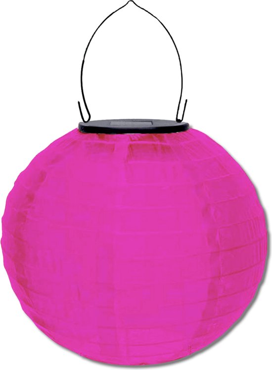 Lampater Roz Fucsia Roze Solar lampion 25cm | tuinverlichting | feestverlichting ...