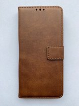 Geschikt voor Samsung Galaxy S23 boekhoesje bruin - portemonnee hoesje met kaarthouder en magneetsluiting
