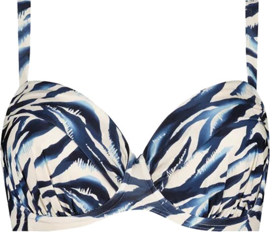 Cyell Wavy Water bikini top dames blauw dessin