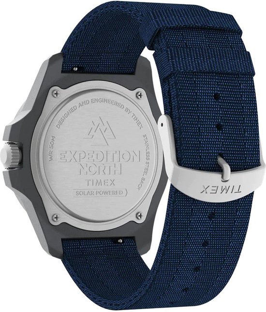 Timex Freedive Ocean TW2V40300 Horloge - Textiel - Blauw - Ø 45 mm