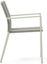 Kave Home - Chaise d'extérieur Culip en corde et aluminium blanc