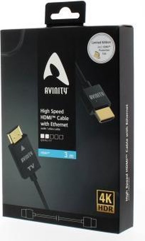 Avinity High-speed HDMI™-kabel Ultradun Verguld Ethernet 3,0 M | bol.com