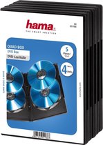 Hama Dvd Quad Box - 4 DVD par pochette / 5 pièces / Noir