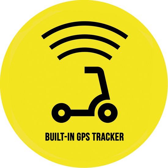 Step sticker "Builtin GPS tracker" ⌀ 4,5 cm 3 stuks Anti