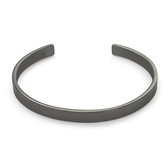 Twice As Nice Armband in edelstaal, open bangle 19 cm