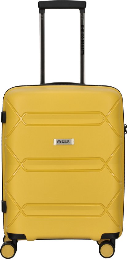 Enrico Benetti Kingston Handbagage Koffer - 55 cm - 35 liter - TSA Slot - Geel