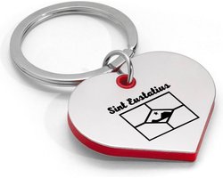 Akyol - sint eustatius sleutelhanger hartvorm - Piloot - toeristen - must go - sint eustatius travel guide - accessoires - liefde - cadeau - gift - geschenk