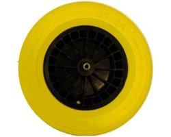 MM Eurotool Lekvrij kruiwagenwiel - Polyurethaan - As 24 cm - Zwaar gebruik - 150 kg draagkracht