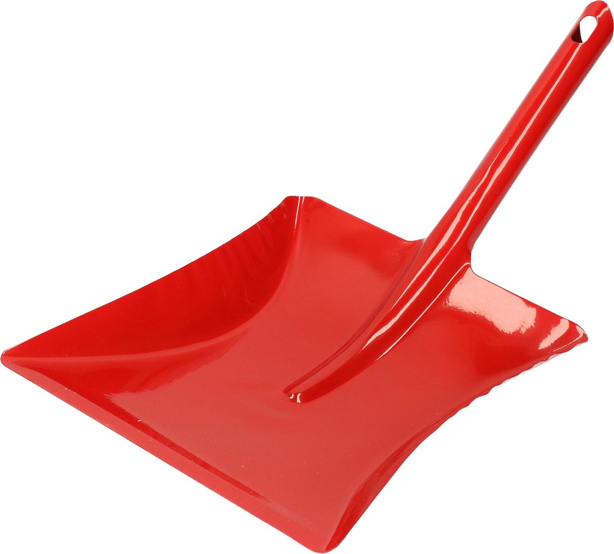 Buemag Vuilblik - verzinkt metaal - 38 x 23 cm - rood - stofblik
