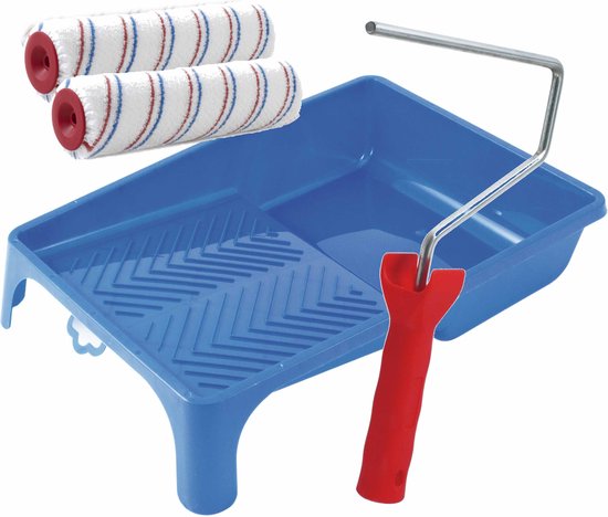 Qivine Verfroller voor de muur, lekvrij, 22,9 cm, 20 rollen voor het Qivine Verfroller voor de muur, lekvrij, 22,9 cm, 20 rollen voor het