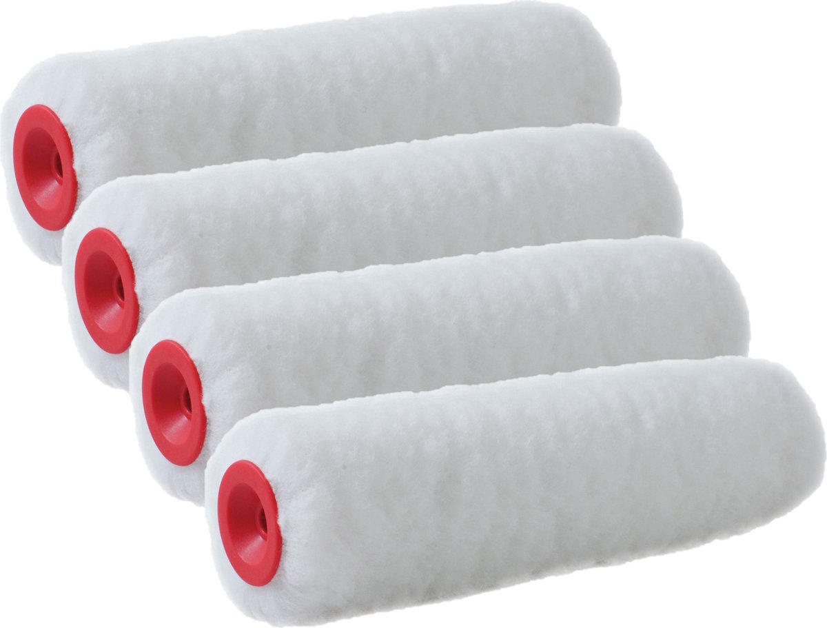 Muur vacht verfroller polyester eenmalig gebruik 7,8 x 18 cm - Verfspullen - Schildersbenodigheden – foto 4