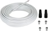 Hama 56607 câble coaxial 20 m Blanc