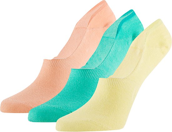 Apollo - Bamboe Footies - Pastel - Maat 35/38 - Naadloze sokken - Footies dames - sneakersokken