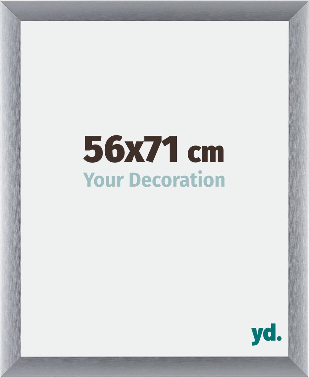 yd. Your Decoration - Fotolijst 56x71 cm - Aluminium - Zilver Geborsteld - Tucson