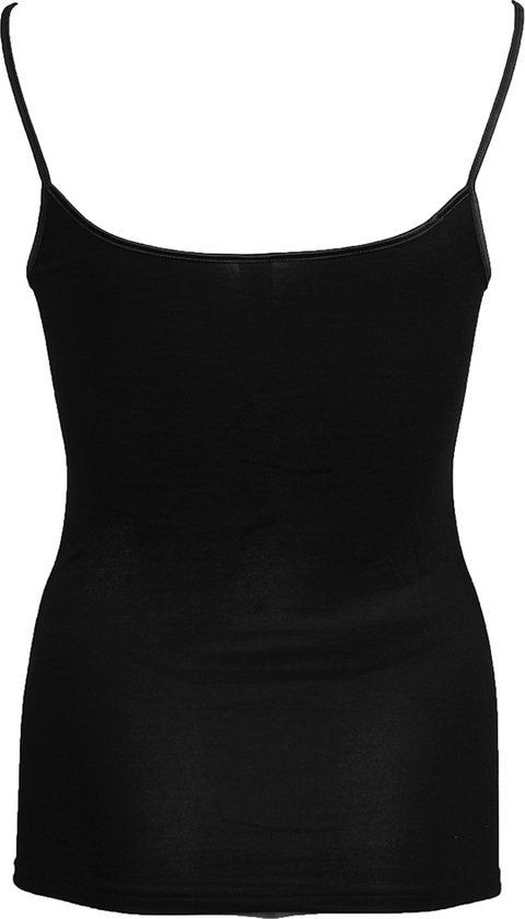 mimosso Dames spaghetti top met kant van biologisch katoen 3-pack - nauwsluitende pasvorm - hoogwaardige onderhemden met klassieke bandjes (maat S - 2XL), wit, XL