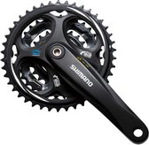 Shimano Crankstel Altus M311 7/8s 48-38-28t 170 Mm Zwart