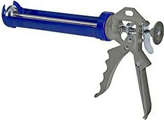 Labor 1202270 Professioneel siliconen pistool van aluminium, blauw Labor 1202270 Professioneel siliconen pistool van aluminium, blauw