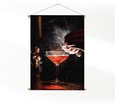 Textielposter Cocktail Bar 01 XXL (165 X 120 CM) - Wandkleed - Wanddoek - Wanddecoratie