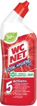 WC Net Toiletreiniger Total Dagelijkse Hygiene 750ml - Desinfecteert - Maakt Grondig Wit - Verwijdert Kalkaanslag & Vlekken - Fris Parfum