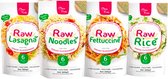 Clean Foods | Mix Raw Pasta | Voordeelpakket | 4 x Raw Pasta