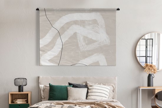 Tapisserie - Toile Murale - Ligne - Abstrait - Design - 180x135 cm - Tapisserie
