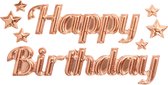Happy Birthday Ballon - Raamsticker - Brons - Verjaardag - Feestje - Party