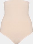 Nude hoge taille slip met verstevigende buikband.